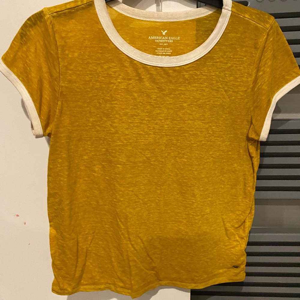 American Eagle Mustard T-shirt
